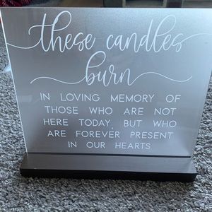 Wedding Memorial Sign